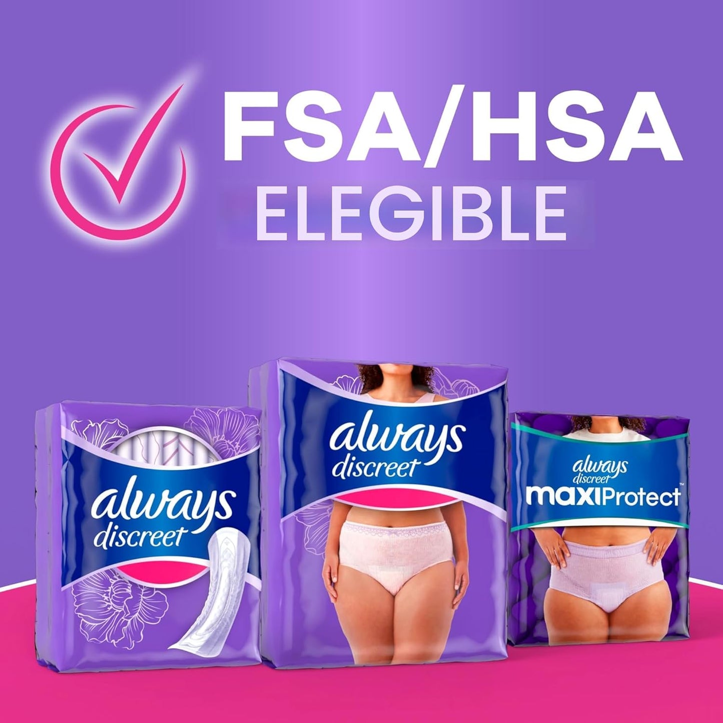 Always Discreet - Ropa interior para incontinencia adulta para muje...