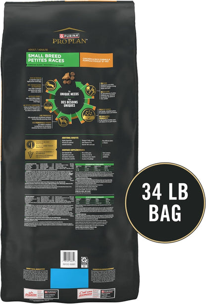 Purina Pro Plan Comida para perros de raza pequeña, mezcla triturad...