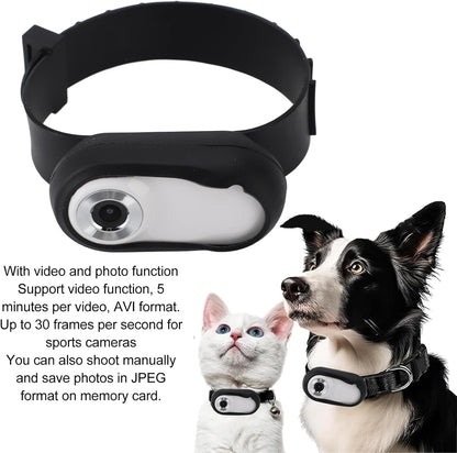 Zopsc Collar de cámara para gatos con aplicación de teléfono, mini...