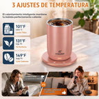 Juego de 2 tazas de café con agitación automática, tazas calentadas...