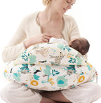 Momcozy - Almohada de lactancia con barrera de seguridad pionera: m...