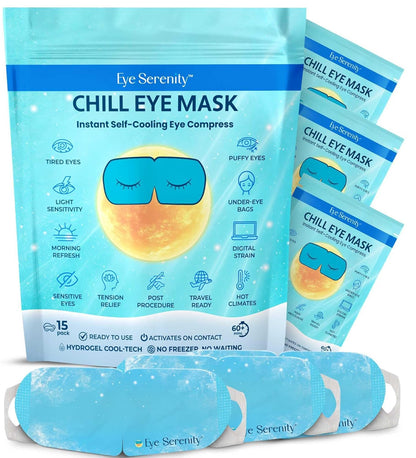 Lure Essentials CHILL - Máscara de ojos auto refrescante para debaj...
