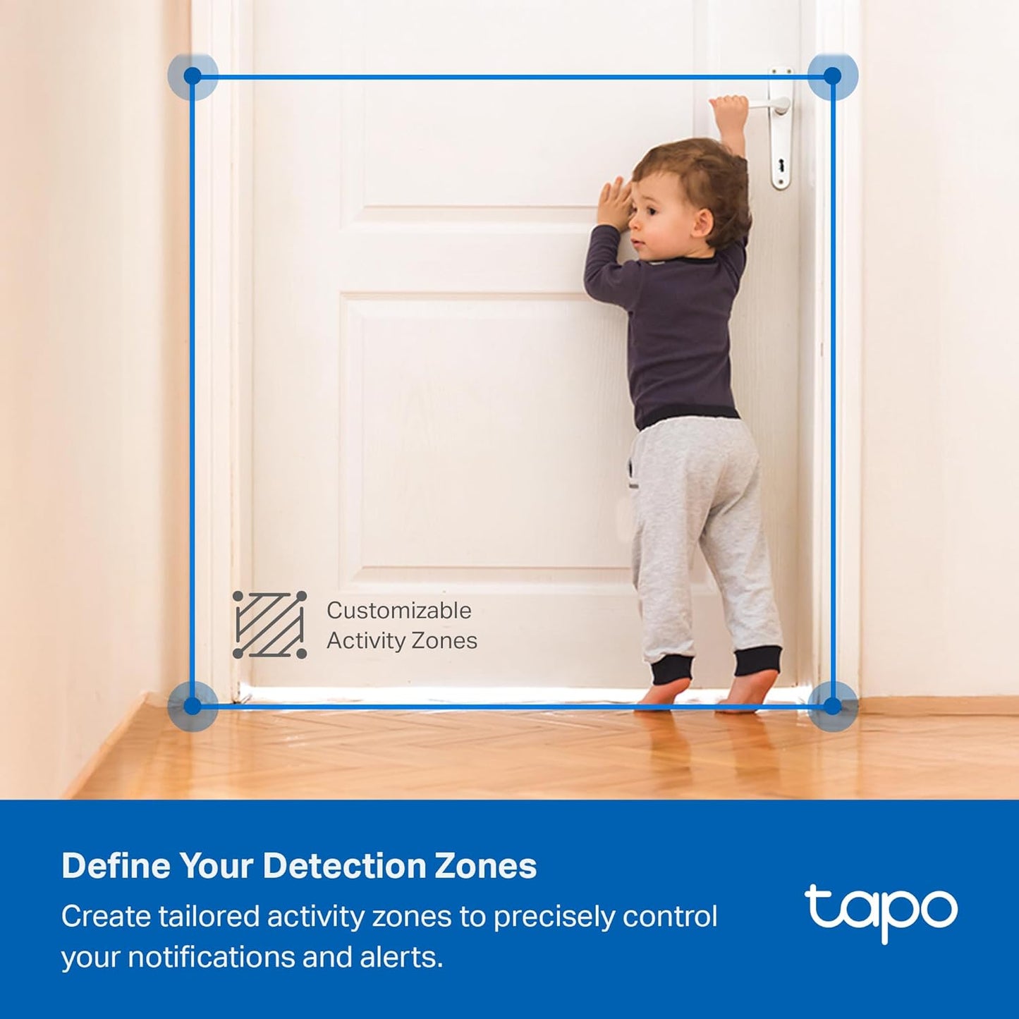 Tapo Cámara de seguridad interior 3K 5MP para monitor de bebé, cáma...
