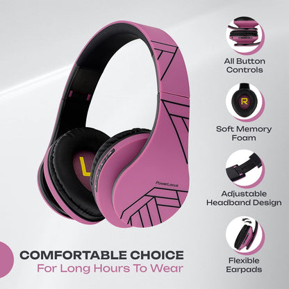 PowerLocus - Audífonos Bluetooth sobre las orejas, auriculares inal...