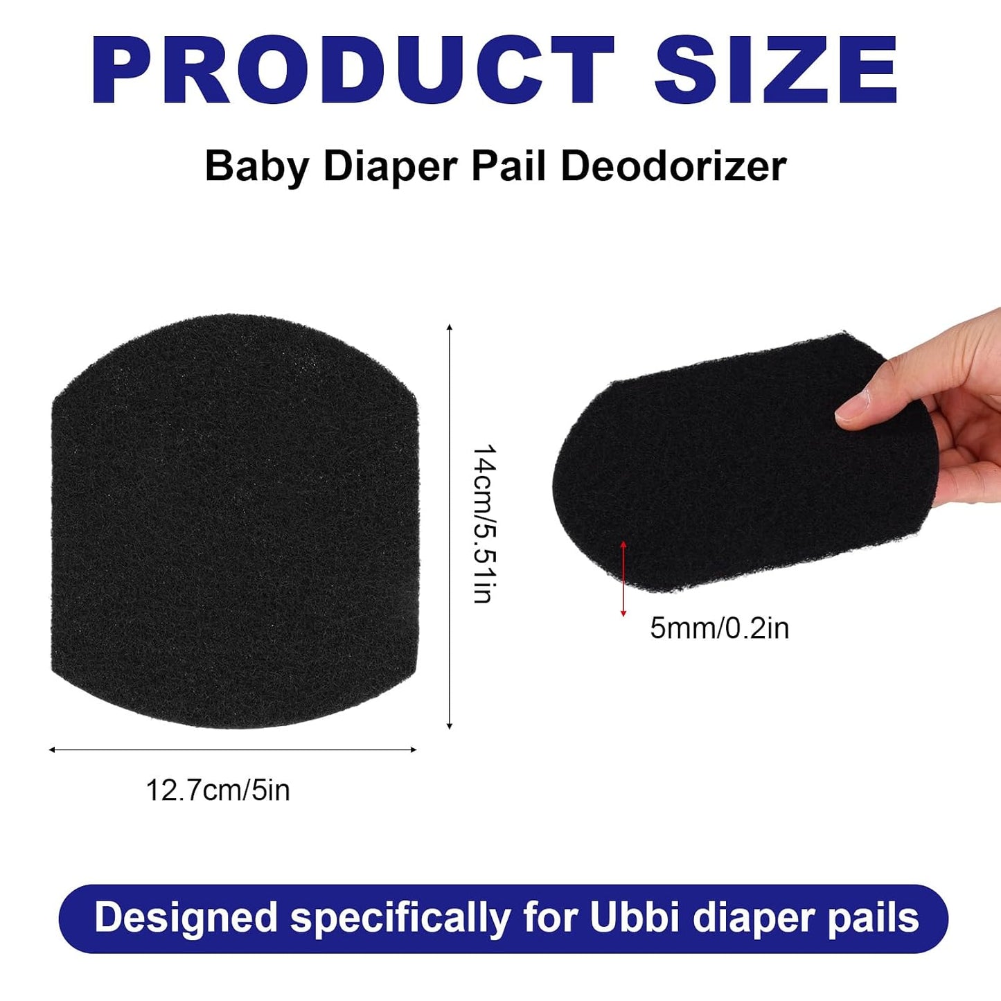 Paquete de 12 unidades de desodorante para pañales de bebé, filtros...