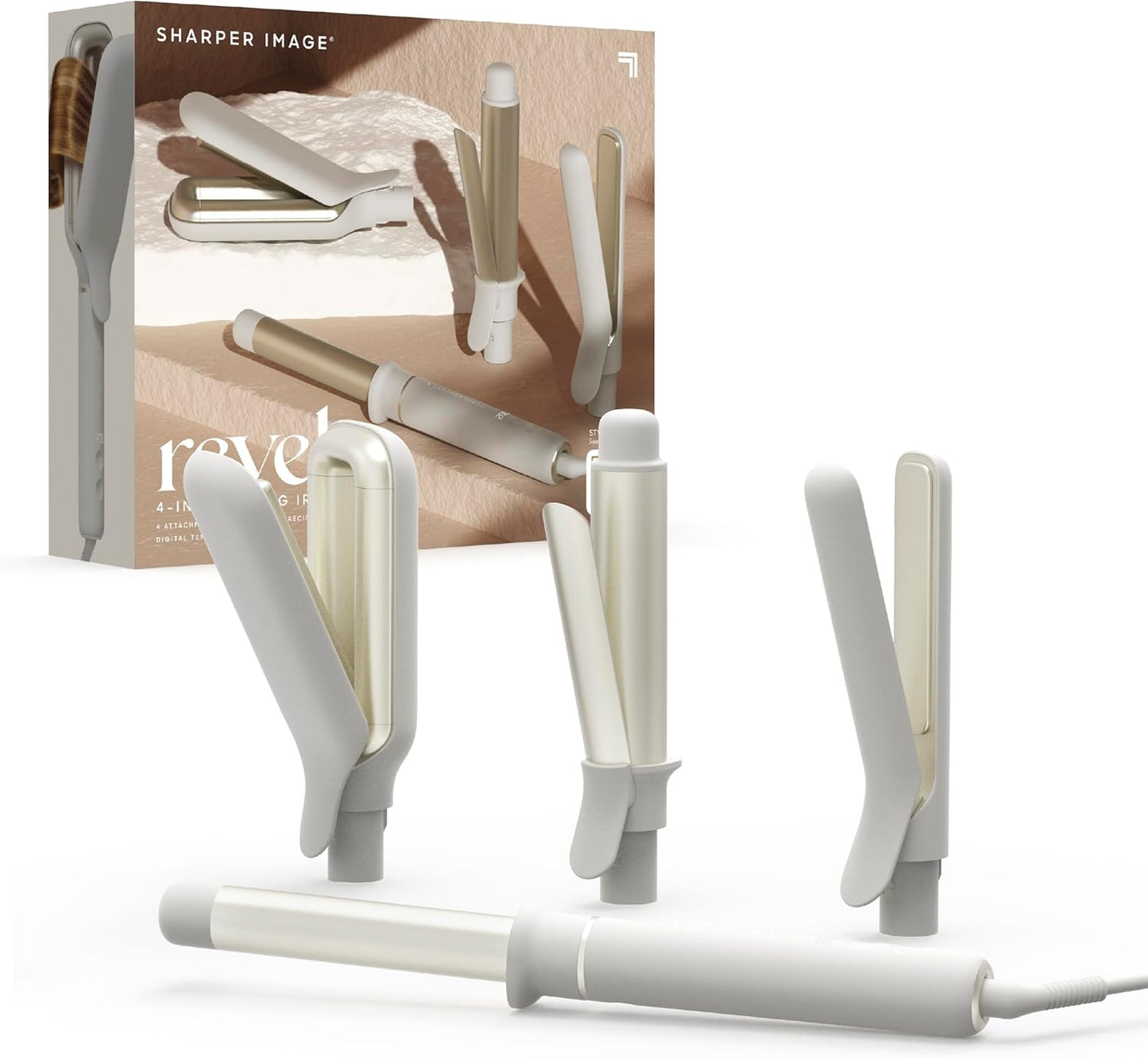Sharper Image® Revel Plancha de Peinado 4 en 1 |4 Accesorios| Multi...