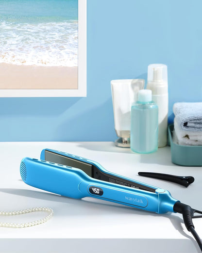 Wavytalk Plancha de Pelo Alisadora, Plancha Plana de Titanio Sesh d...