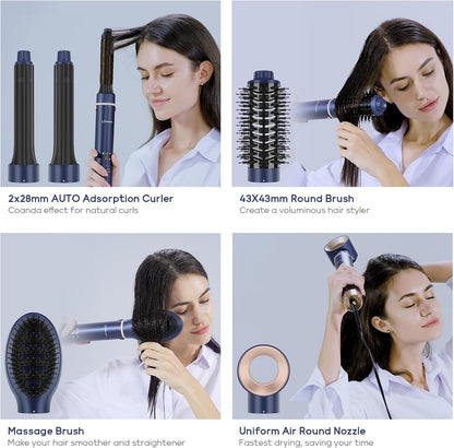IG INGLAM MegaAIR Styler, cepillo secador de pelo profesional 5 en...