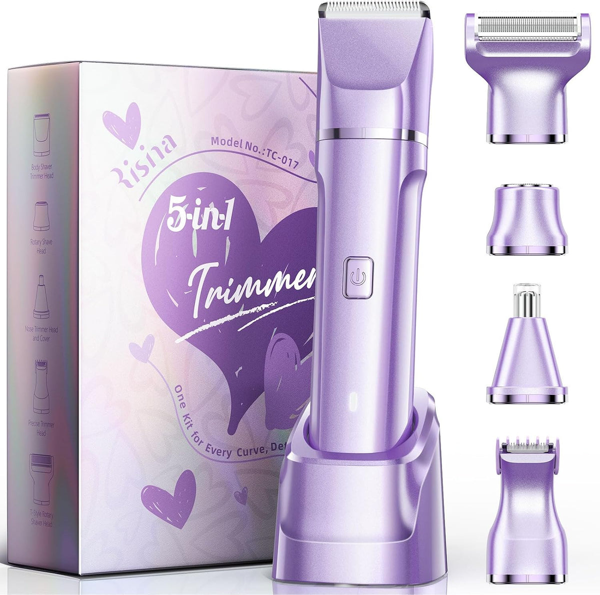 Risina Recortadora de bikini 5 en 1 para mujer, regalos para mujer,...