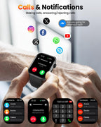 Relojes inteligentes para hombres, reloj inteligente AMOLED de salu...