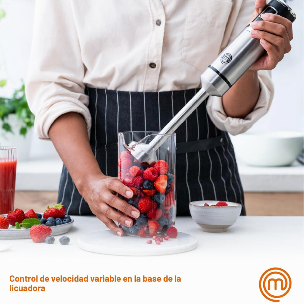MasterChef - Batidora de inmersión de mano, varilla de mezcla de ac...