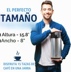 Jarra de café Airpot de 85 onzas (2.5L) con bomba, dispensador de c...