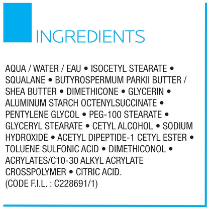 La Roche-Posay Toleriane Humectador facial, relajante, ultra Intenso, para piel sensible, de 1.35 onzas líquidas.