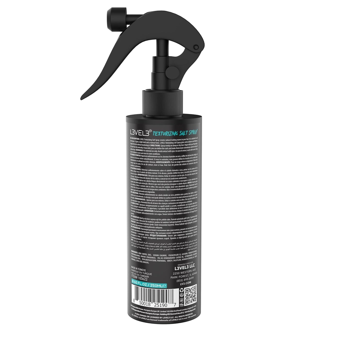 L3 Spray texturizante de sal marina de nivel 3, crea ondas playeras...