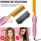 Peine Caliente Eléctrico Alisador de Cabello Peines de Prensado con...