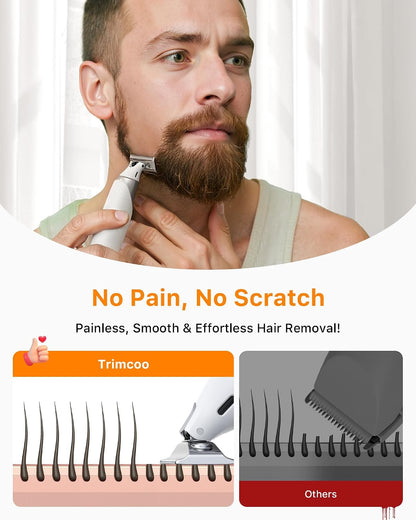 Trimcoo Nuevo Kit Eléctrico de Recortador de Barba y Pelo de Nariz...