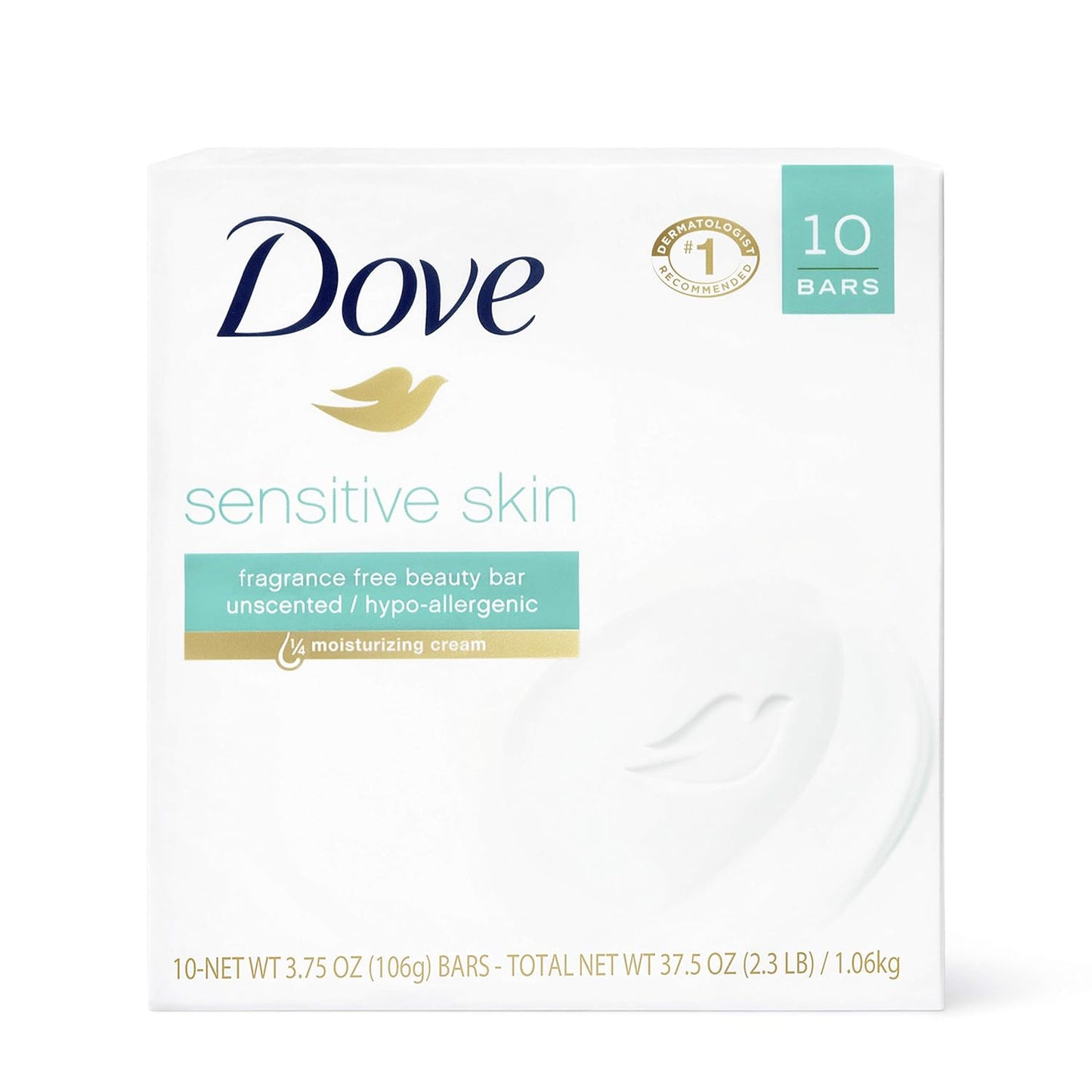 Dove Barra de belleza más hidratante que el jabón en barra para la...