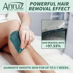 Anruz Kit de depilación verde salvia para mujeres y hombres, maceta...