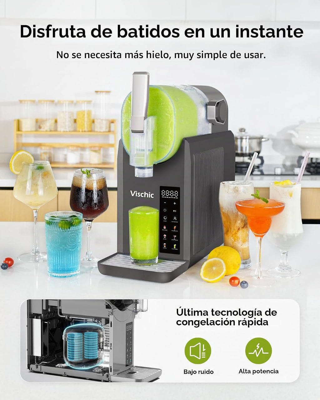 Máquina de granizado para el hogar, máquina de bebidas congeladas c...