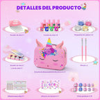 Juego de esmaltes de uñas para niñas, no tóxico, de secado rápido,...