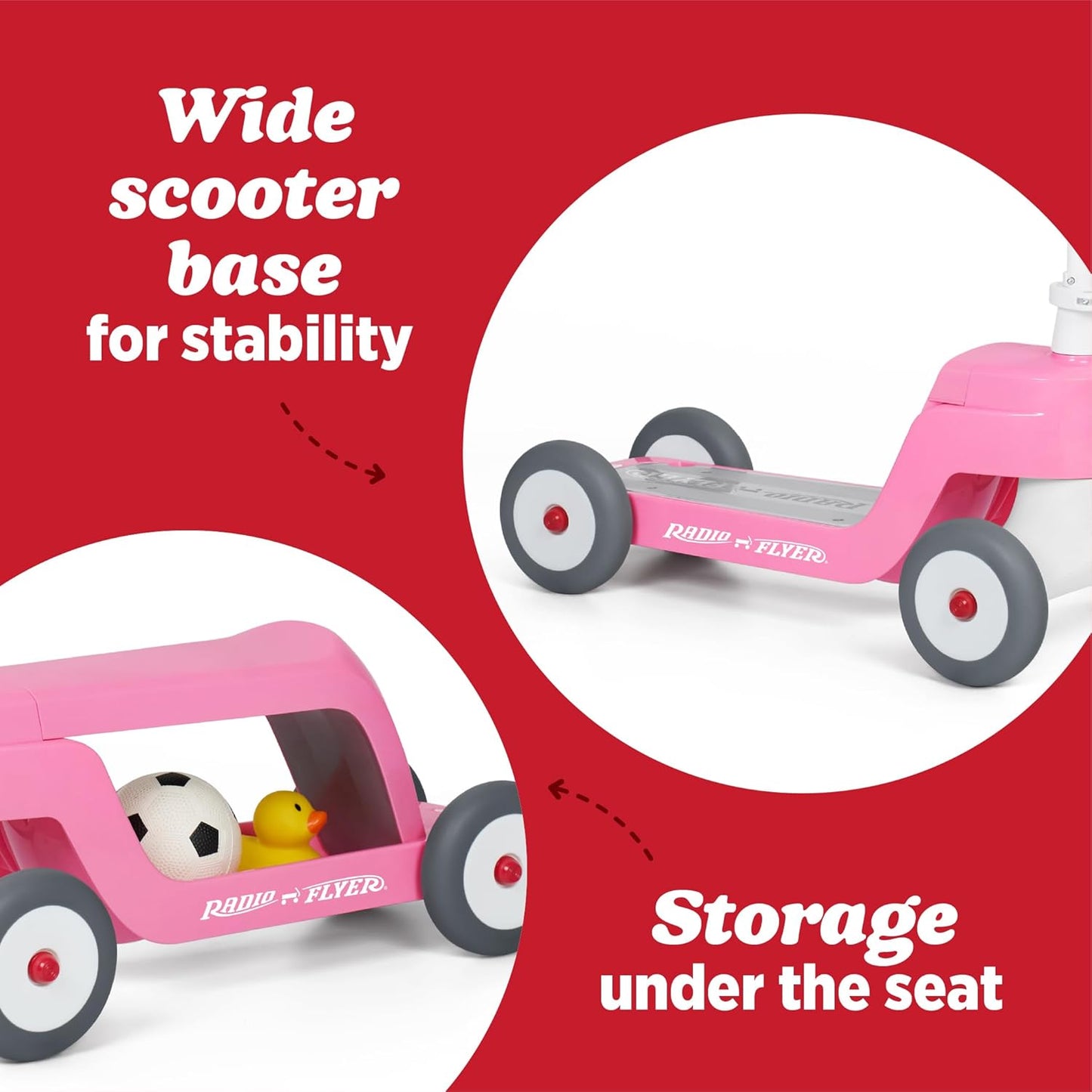 Radio Flyer Scoot 2 Scooter, azul, para niños de 1 a 4 años, juguet...