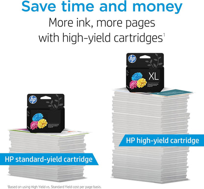 HP Cartucho de tinta negro de alto rendimiento 67XL | Funciona con DeskJet 1255, 2700, 4100, Envy 6000, 6400 Series | Elegible para tinta instantánea | 3YM57AN | El embalaje puede variar