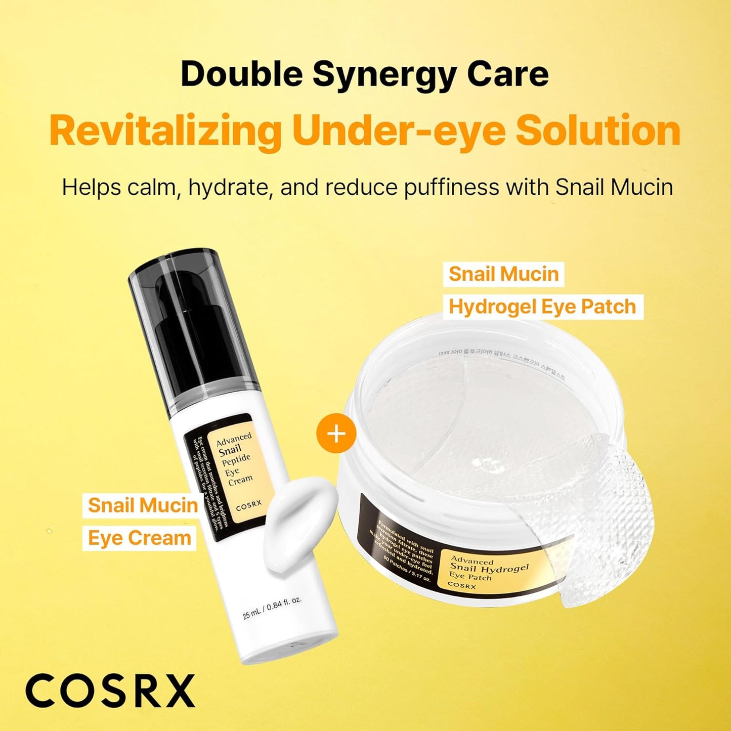 COSRX Advanced Snail Hydrogel Eye Patch (60 piezas), máscara de sue...