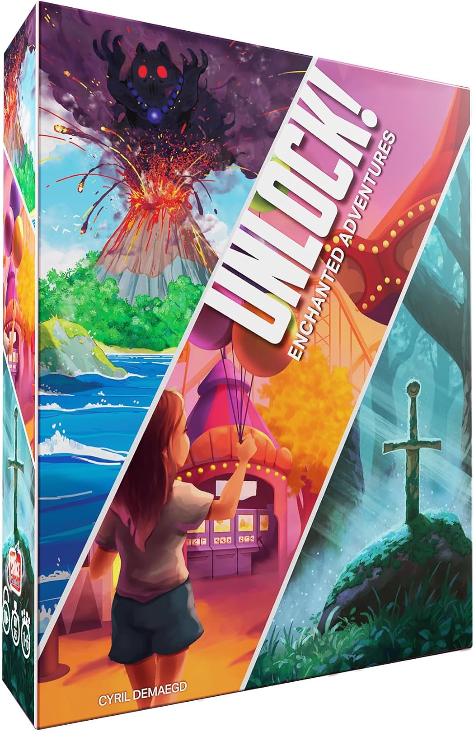 Asmodee Juego de cartas Enchanted Adventures: aventura cooperativa inspirada en la sala de escape, divertido juego familiar para niños y adultos, a partir de 10 a 6 jugadores, 1 hora de juego