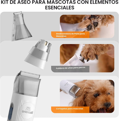 oneisall Aspiradora de aseo para perros, aspiradora de aseo de masc...