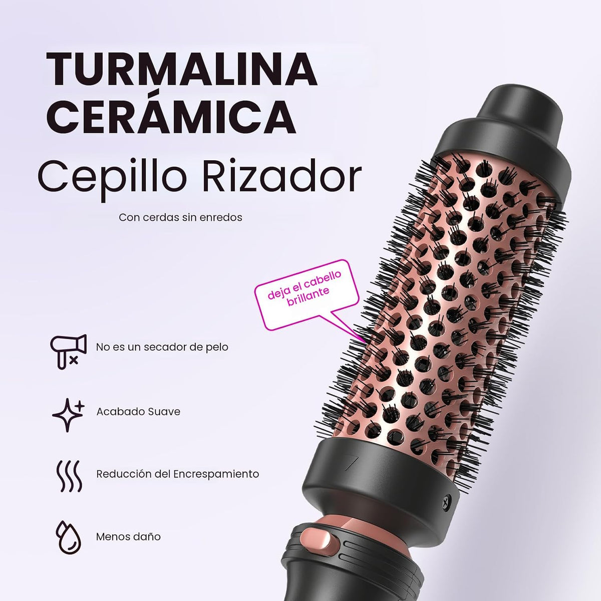 Wavytalk Juego de varita rizadora 5 en 1 con cepillo térmico y barr...