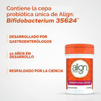 Align Probióticos de doble acción para mujer, probióticos vaginales...