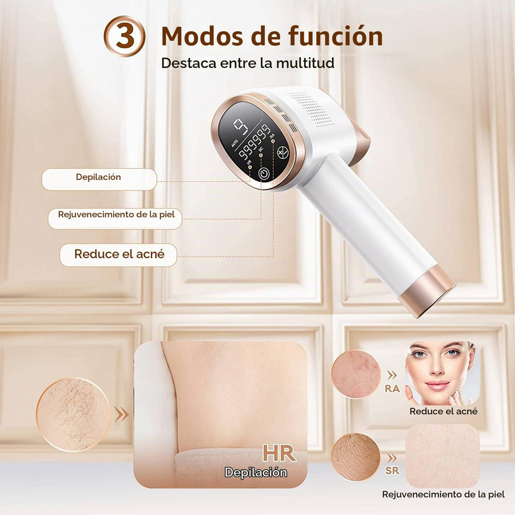 Depilación láser IPL para mujeres y hombres, reducción permanente d...