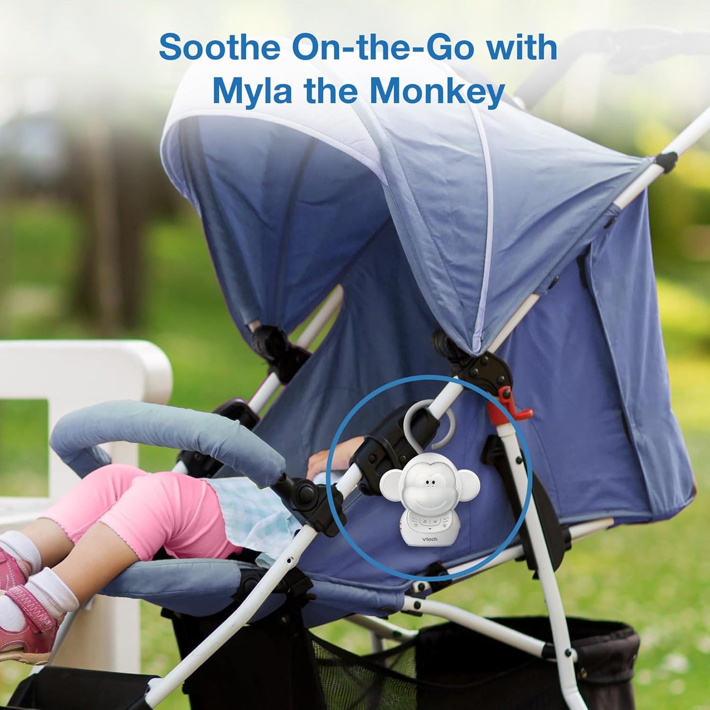 VTech VM819 Baby Monitor + BC8211 Myla the Monkey Bundle - Monitor...