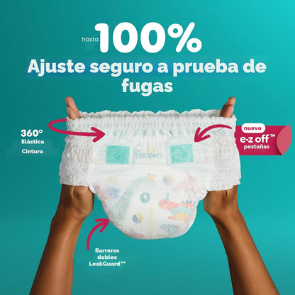 Pampers Pañales Cruisers 360 - Talla 5, 128 unidades, a prueba de b...