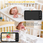 HelloBaby Pantalla dividida de 6 "sin monitor de bebé WiFi 2 cá...