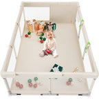 Fodoss Corralito para bebés, 71 x 47 pulgadas, corralito grande par...