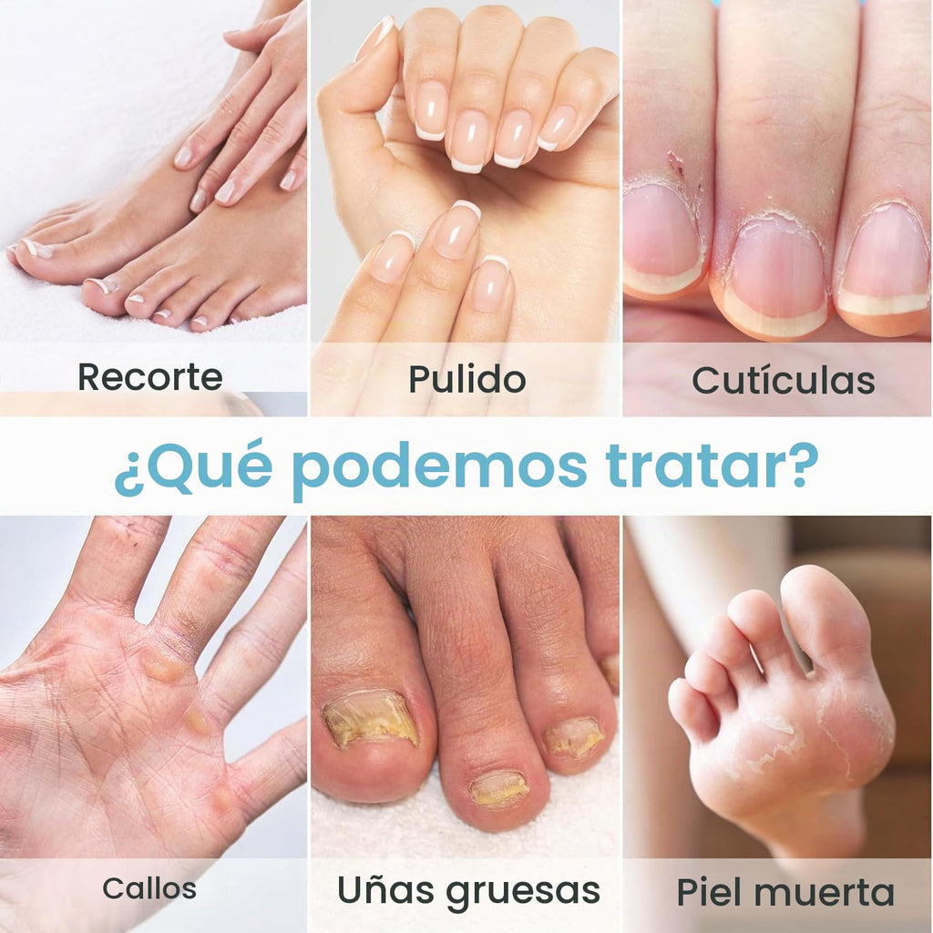 HSKAI Lima de uñas eléctrica, molinillo de uñas recargable para uña...
