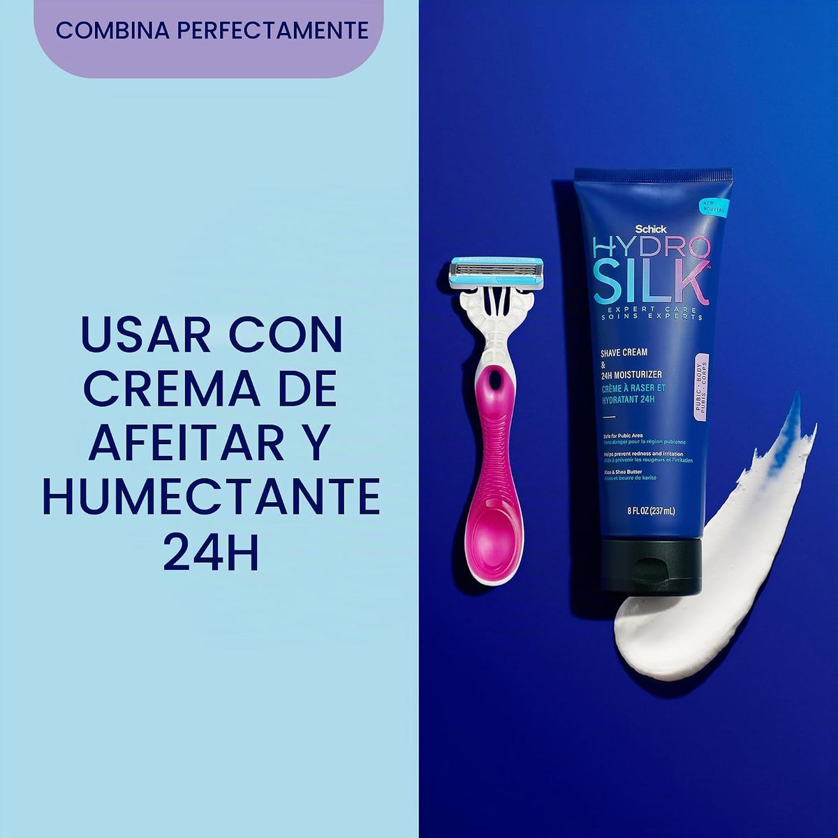 Schick Hydro Silk Máxima protección para la piel púbica, maquinilla...