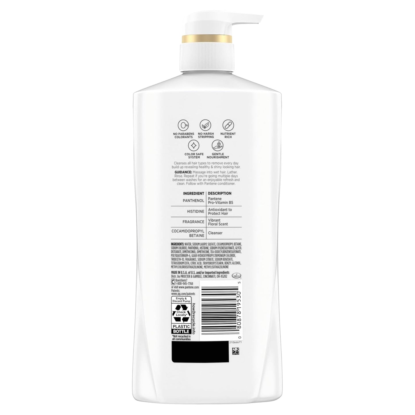 Pantene Juego de champú y acondicionador, Classic Clean - Nutriente...