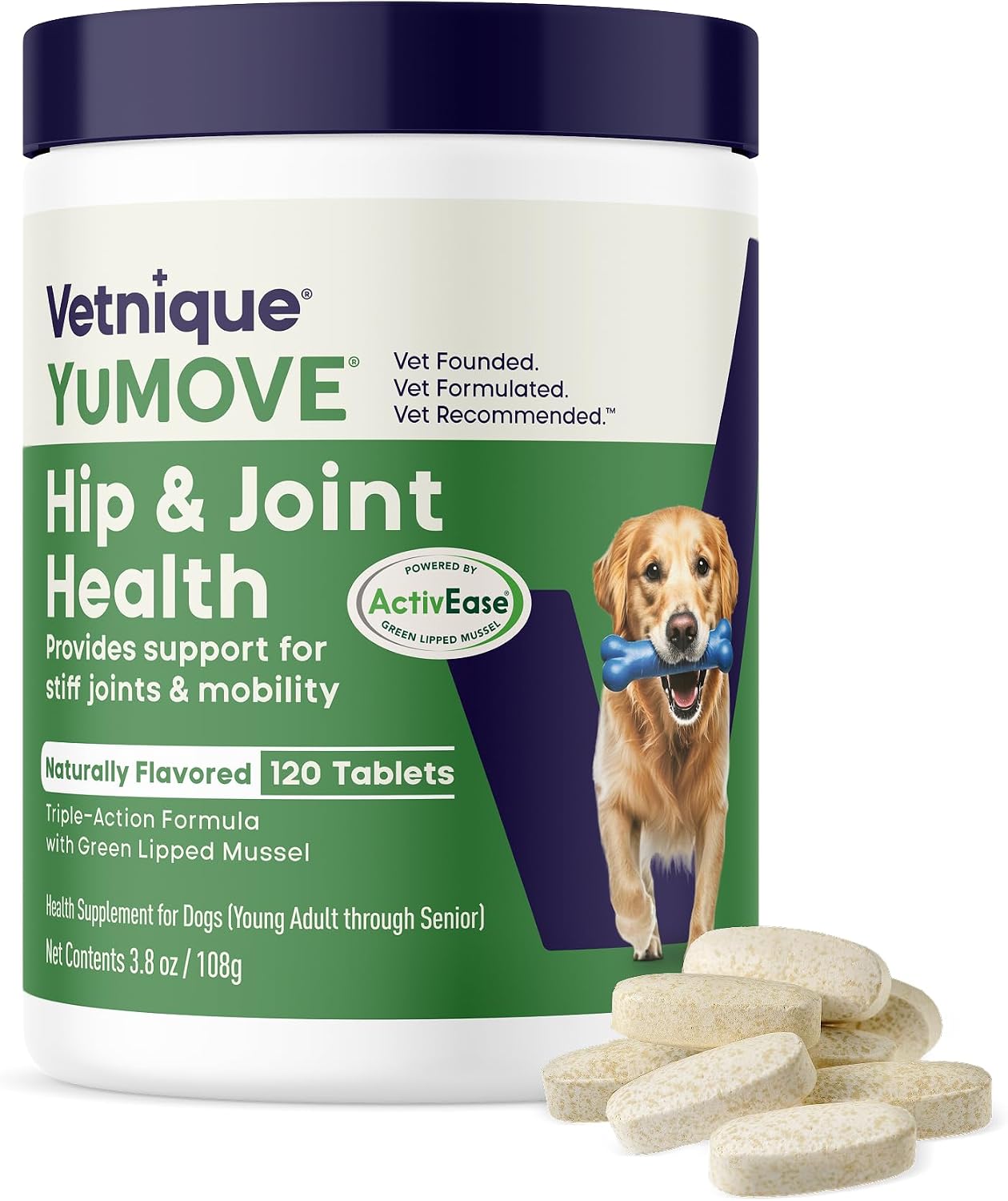 Yumove Suplemento para cadera y articulaciones para perros con gluc...
