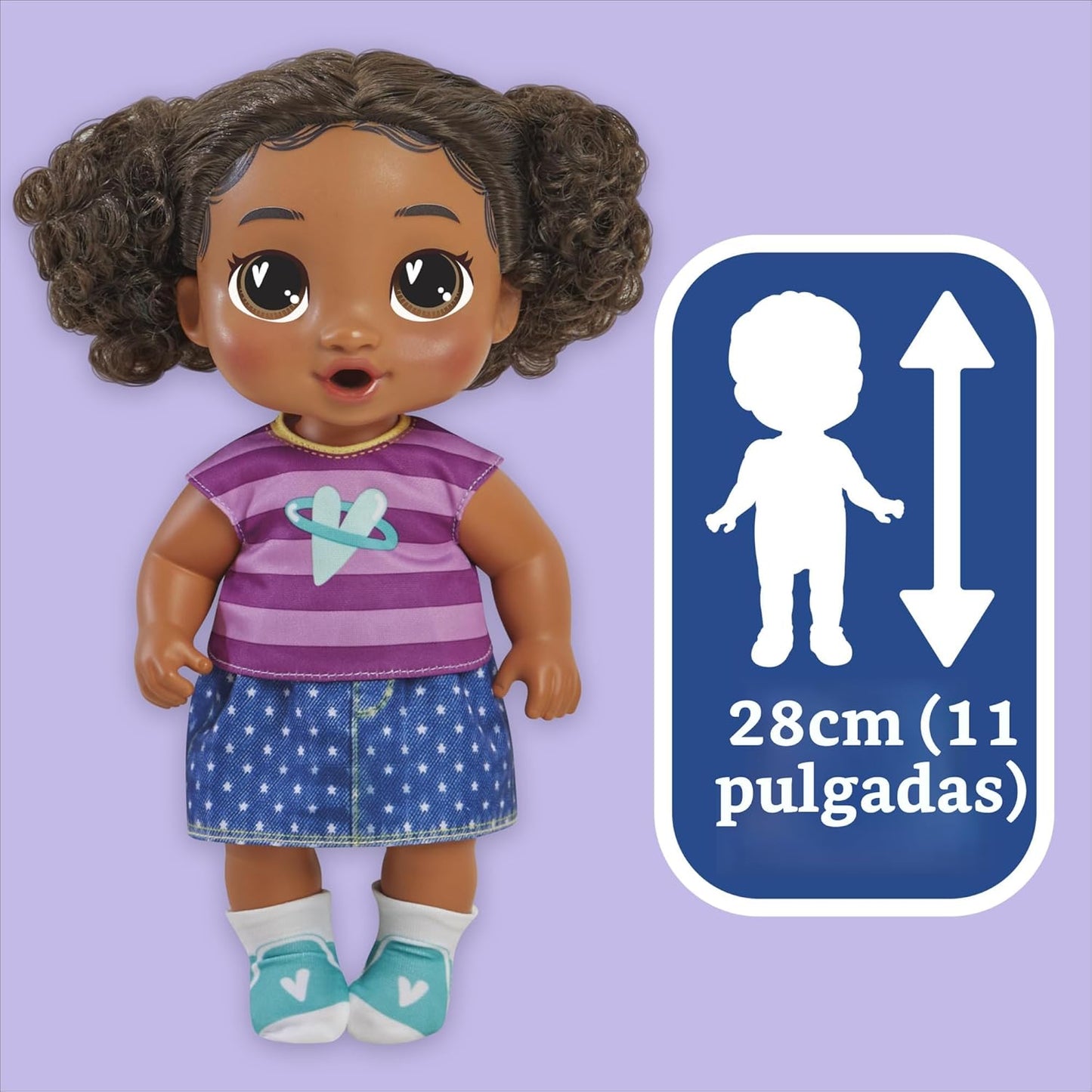 Baby Alive Super BFF Tilly Tinker Cabello Negro Muñeca Bebé para Ve...