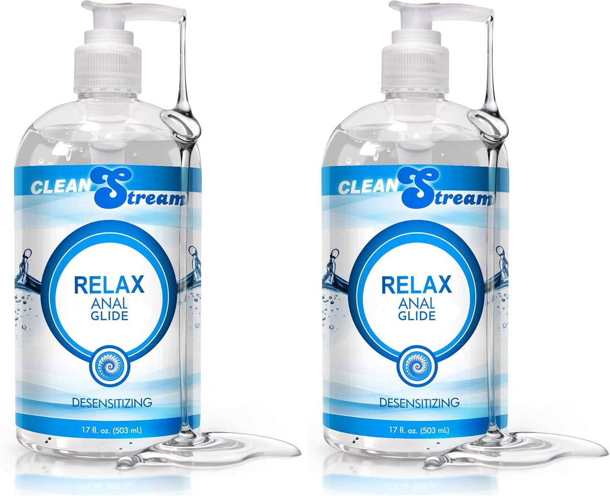Cleanstream Relax - Lubricante a base de agua, sin perfume, sin fra...