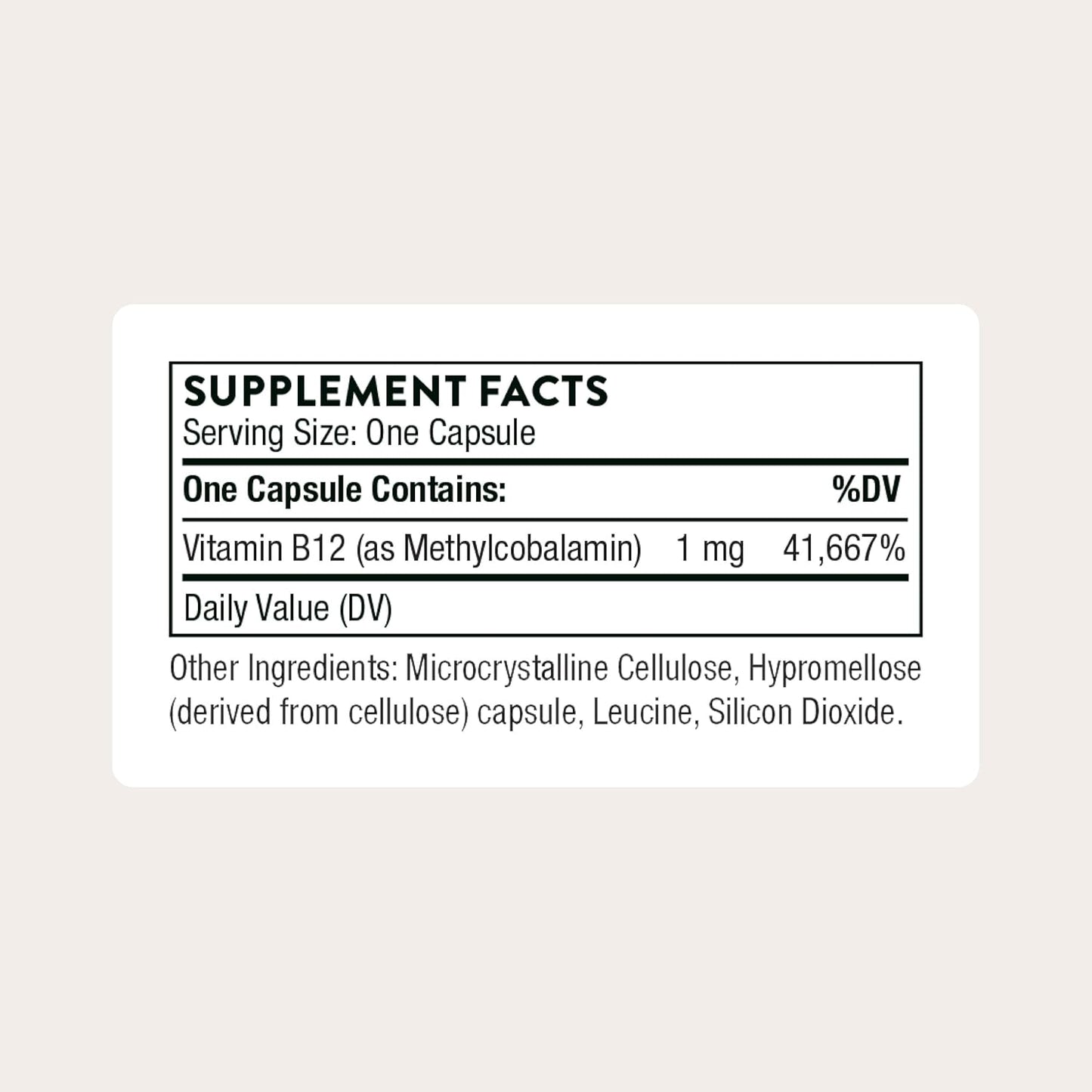 THORNE - Vitamina B12 - como metilcobalamina - Apoya la salud del c...