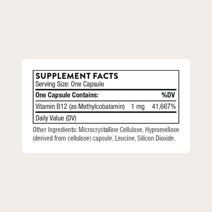 THORNE - Vitamina B12 - como metilcobalamina - Apoya la salud del c...