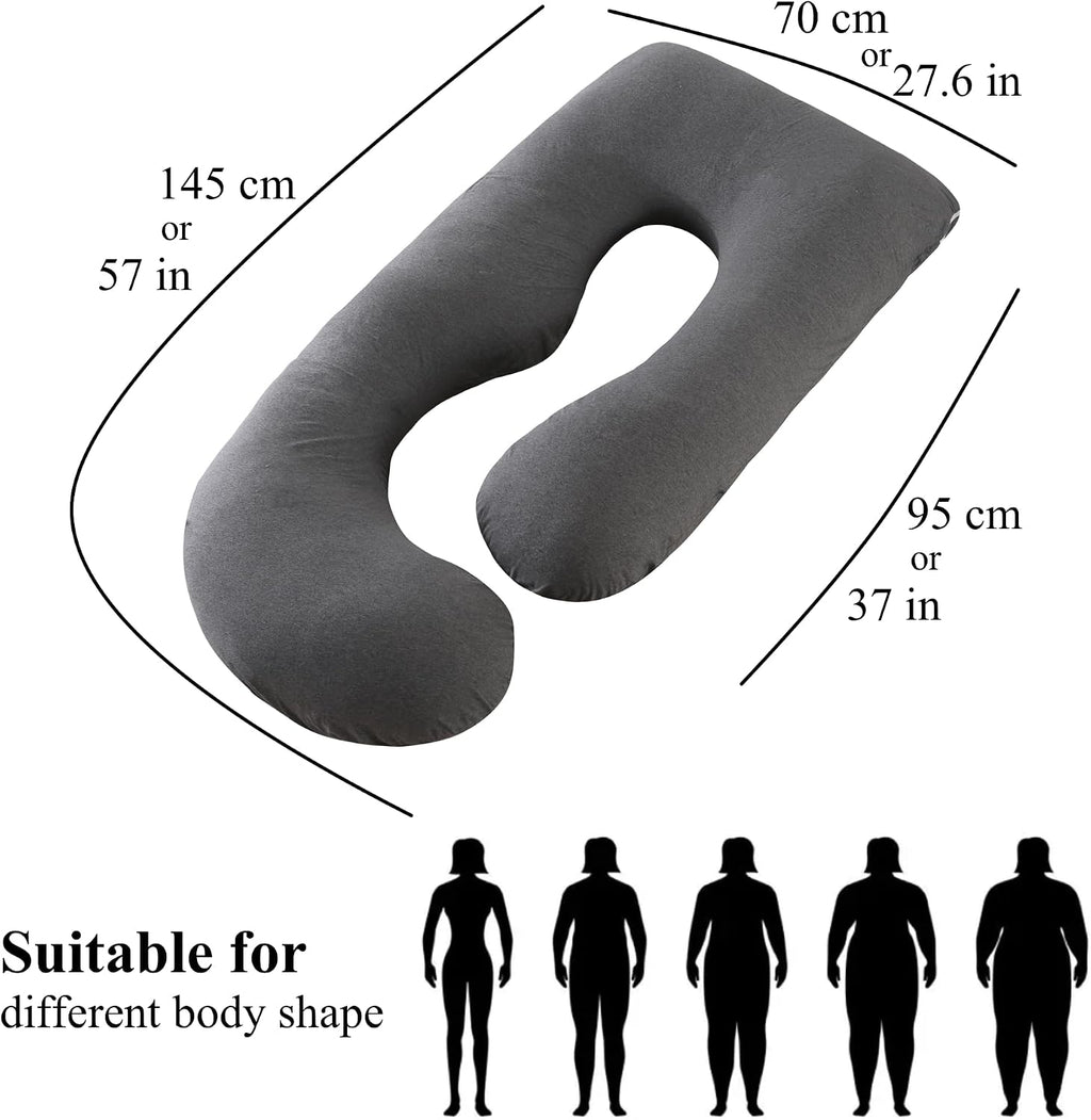 ALLOPERA Almohada de embarazo, almohada de maternidad de cuerpo com...