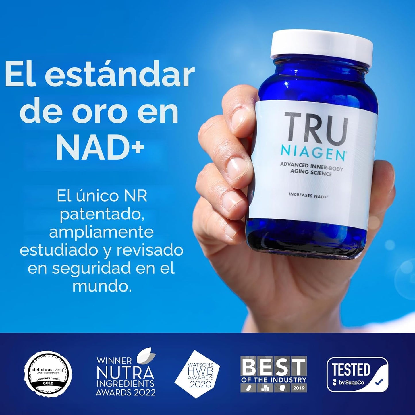 TRU NIAGEN Suplemento NAD patentado para la función cerebral, antie...