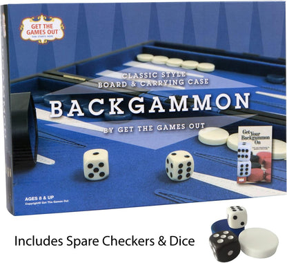Juego de mesa de Backgammon con estuche, disponible en tamaños pequ...
