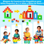 48 piezas de bloques magnéticos para juguetes de niños pequeños, ju...