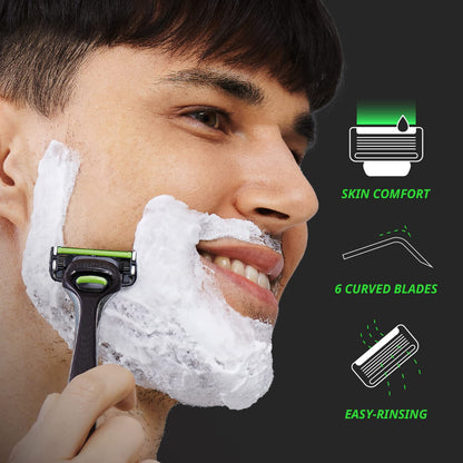 Dorco Pace 6 Pro - Sistema de maquinilla de afeitar de seis cuchill...