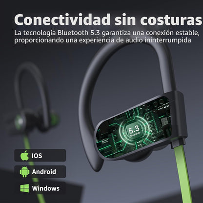 JOYWISE - Auriculares Bluetooth, auriculares inalámbricos IPX7 resi...